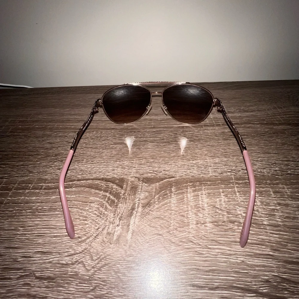 New Roberto Cavalli Hoedus 899S Rose Gold Aviator Sunglasses 59mm